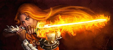 Flaming Sword By Dragonstrace On Deviantart