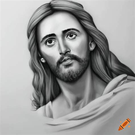 Pencil Drawing Of Jesus Christ On Craiyon