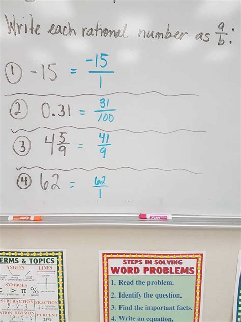 6th Grade Math Rational Numbers