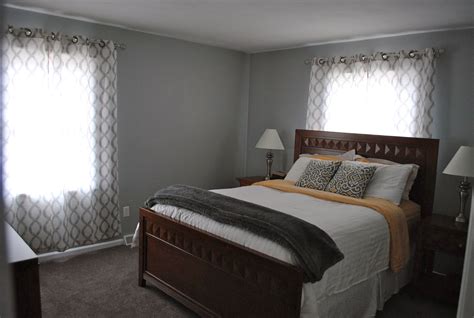 Every room in a home tells a story. Gray bedroom. Valspar 