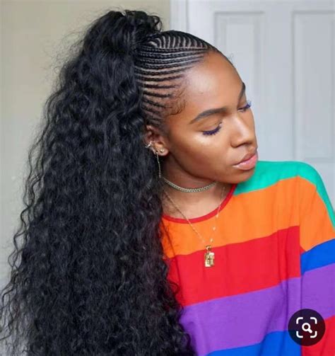 Natural Curly Pony Tail Hair Piece 24inch Weave Braid Ponytail African