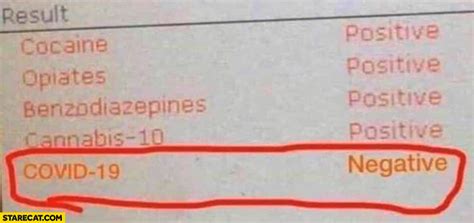 To individuals, the results must be framed wisely, such as by advising those who test positive to quarantine because you're cite this: Test result Covid-19 negative, cocaine, opiates, cannabis ...