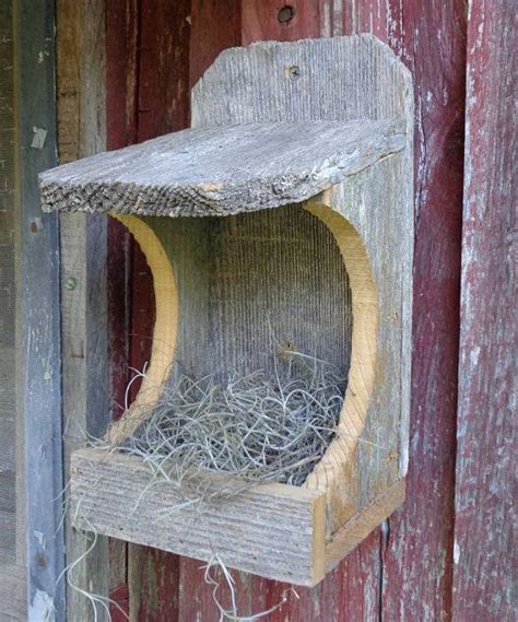 Rustic Nesting Shelter For Robins Morning Doves And Other Non Etsy In