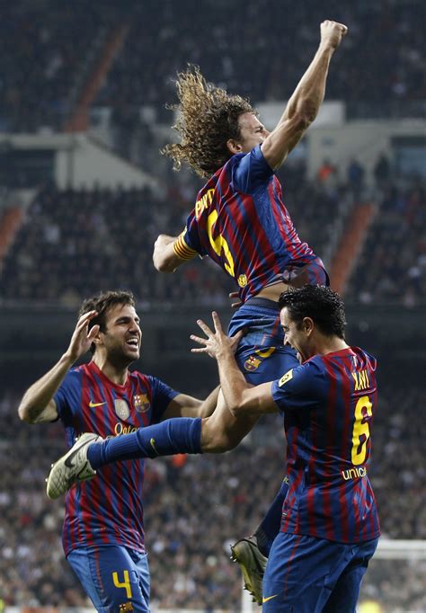 Puyol Cesc And Xavi Carles Puyol Fútbol De Barcelona Equipo De Barcelona