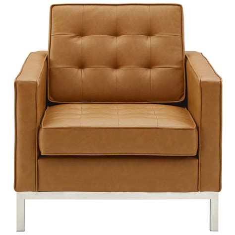 Design your space with ellis faux leather dining armchair, cognac on havenly.com with real. Loft Tufted Upholstered Faux Leather Armchair