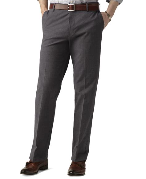 Dockers D3 Classic Fit Iron Free Flat Front Pants In Gray For Men Lyst