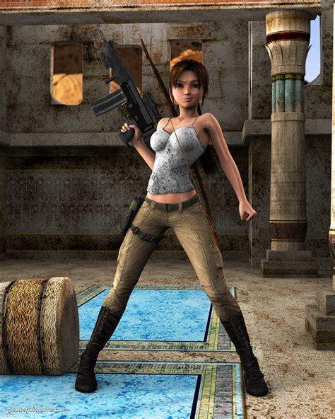 Lara Croft Toon Run Your Bastards By Jpaucroft On Deviantart