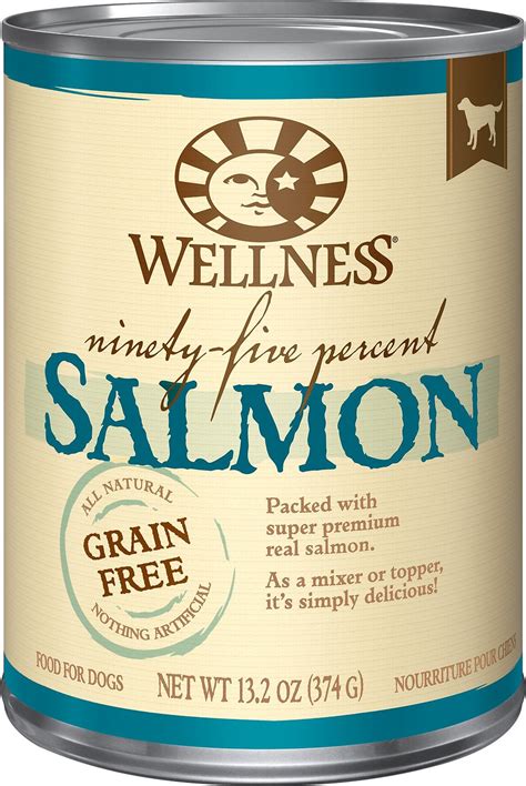 Almost all brands are labeled with senior or small breed to. Wellness Ninety-Five Percent Salmon Grain-Free Canned Dog ...