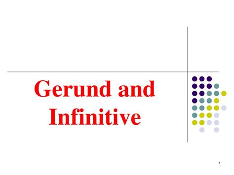 Gerund And Infinitive Online Presentation