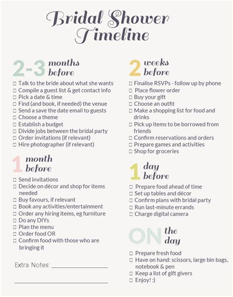 bridal shower timeline checklist instant download etsy bridal shower timeline bridal