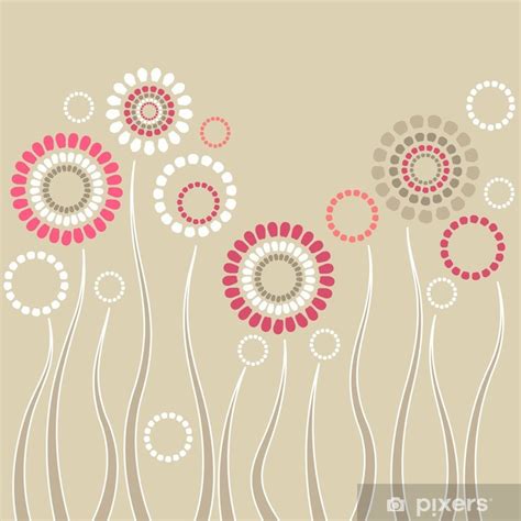 Trova e scarica risorse grafiche gratuite per cornice di fiori. Carta da Parati Colorati fiori stilizzati su sfondo chiaro ...