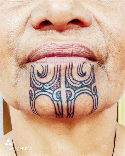 Moko Kauae Maori Female Chin Tattoo