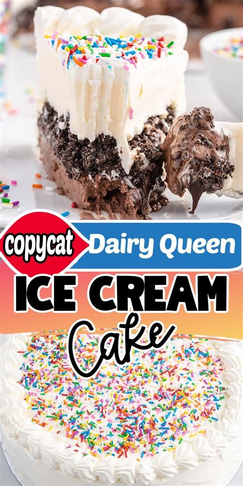 this copycat dairy queen ice cream cake is a homemade version of the famous dq frozen treat