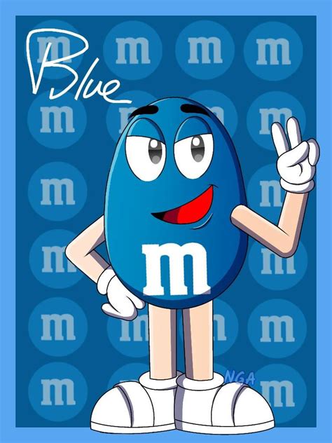 Blue Mandms By Neviagreatestart On Deviantart