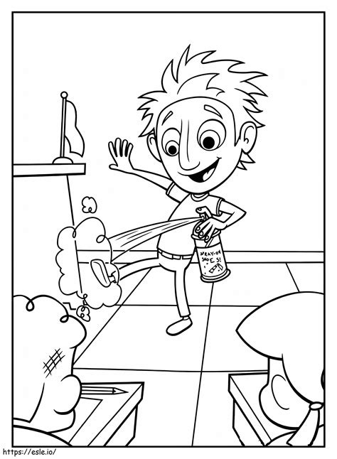 Little Flint Lockwood coloring page