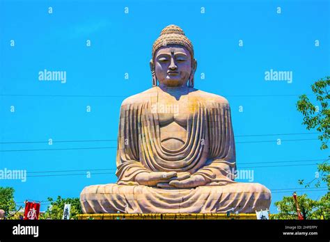 Giant Buddha In Bodhgaya Bihar India Stock Photo Alamy