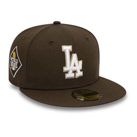 Official New Era La Dodgers Mlb World Series 17 Walnut 59fifty Fitted