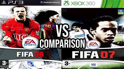 Fifa 08 Ps3 First Vs Fifa 07 Xbox 360 First Youtube