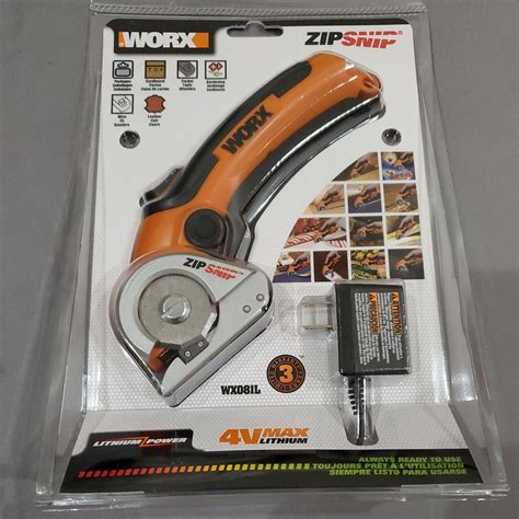 Wx081l Worx 4v Zipsnip Cordless Electric Scissors W Self Sharpening