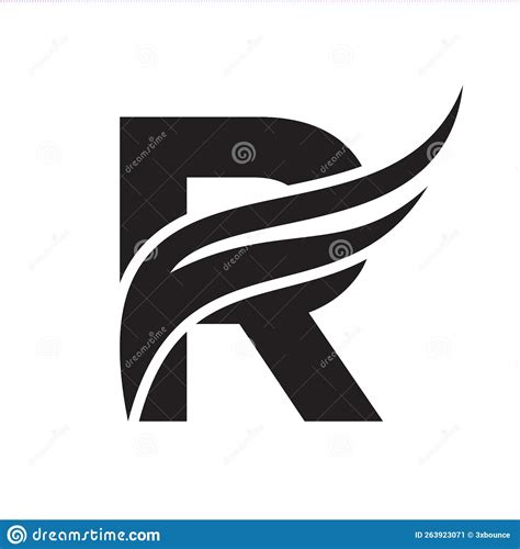 Letter R Wing Logo Design Transportation Logo Letter R And Wings