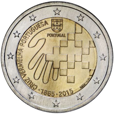 Euro area member since 1 january 1999. 2 euro Portugalia 150 lat Czerwonego Krzyża 2015 ...
