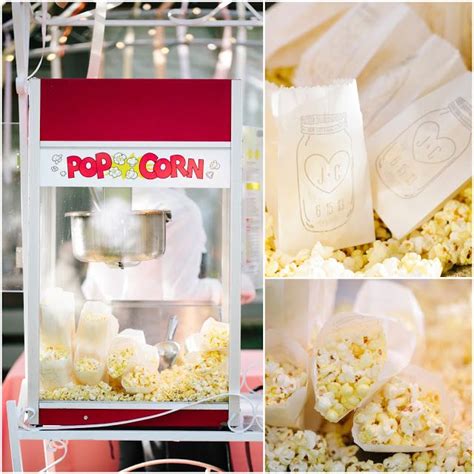 Wedding Popcorn Wedding Treats Outdoorwedding Decoration Popcorn