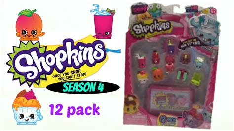 Shopkins Season 4 12 Pack Review Toy Mania Tv Youtube