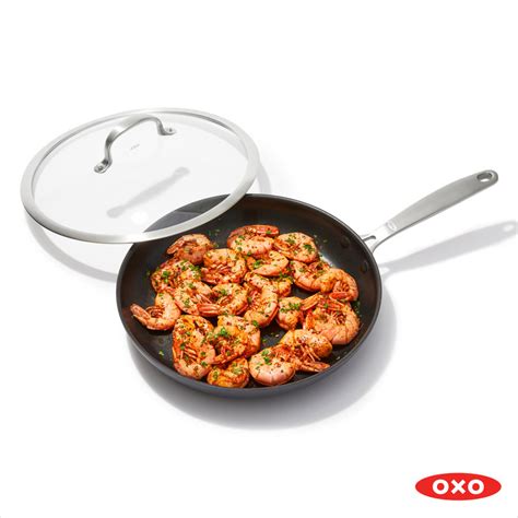 Oxo Good Grips Pro Non Stick Frying Pan Skillet With Lid 12 In Wayfair