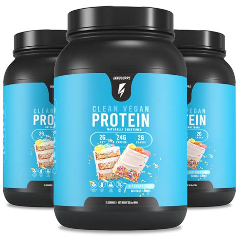 3 Tubs Of Clean Vegan Protein