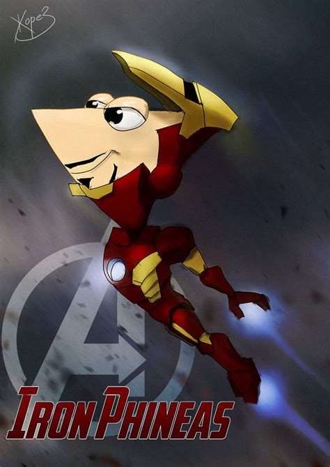 Phineas And Ferb Avengers Iron Phineas By Zhorez1321 On Deviantart