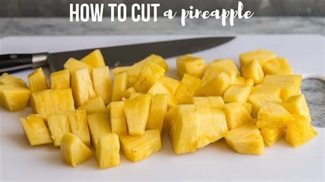 How To Cut A Pineapple The Easy Way The Recipe Rebel Youtube