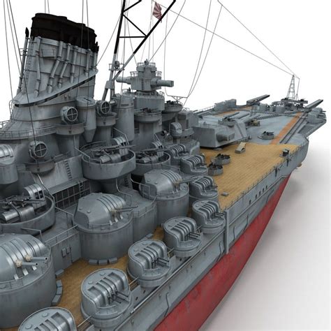 3d Japanese Battleship Yamato Model Yamato Battleship Battleship Yamato