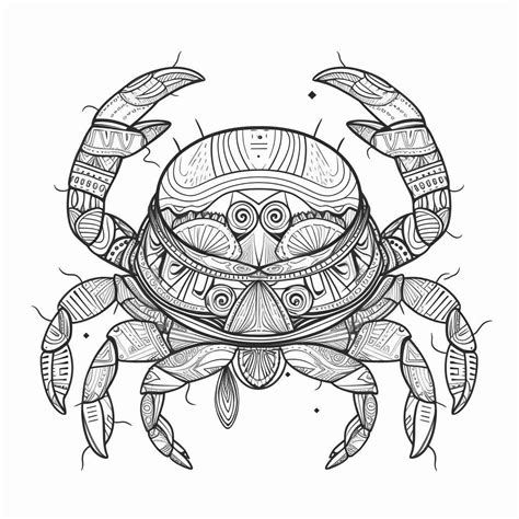 Ghost Crab Color Plates Mandala Animals