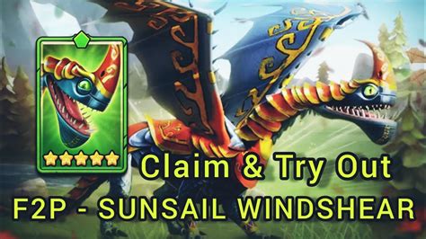 Unlocked New Sunsail Windshear F2p Claim Train Up To 1 Star And Try