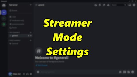How To Change Discord Streamer Mode Settings Youtube