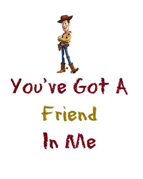 Woody Toy Story Youve Got A Friend In Me 8x10 Printable Instant