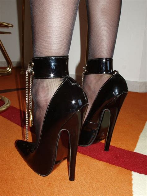 Extreme Stiletto Patent Pumps High Heels Black Mega High Clubwear Ebay