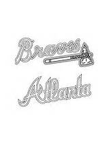 Braves Atlanta Logo Coloring Mlb Pages Color Printable Supercoloring sketch template