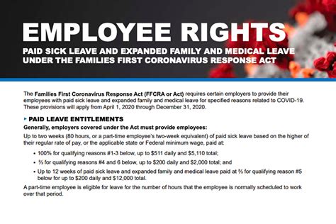 Federal Law Provides Workers Paid Leave Due To Virus