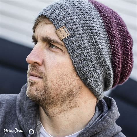 10 Crochet Hat Patterns For Men Mens Crochet Beanie Crochet Mens Hat