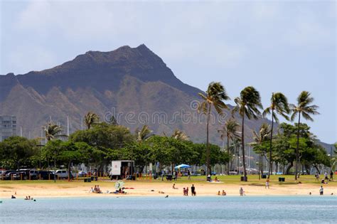 Stock Image Of Waikiki Beach Honolulu Oahu Hawaii Stock Image