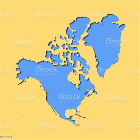 North American Continent Map Stock Illustration Download Image Now
