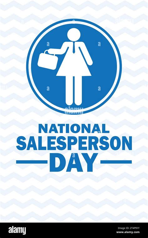 National Salesperson Day Vector Illustration Design Template For