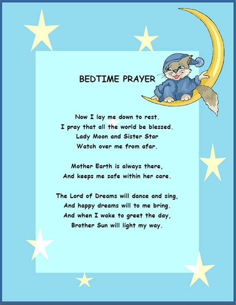 Bedtime Good Night Prayer For Kids Atelier Yuwaciaojp