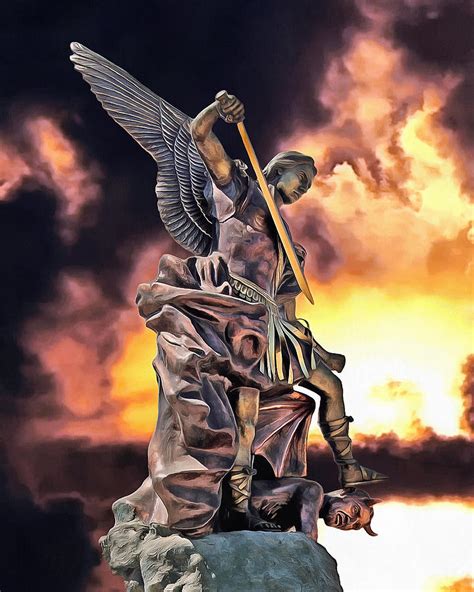 War In Heaven Digital Art By Lew Marcrum Fine Art America