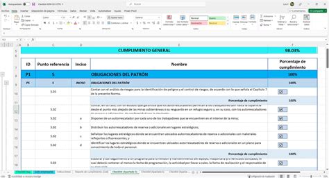 Plantilla Gratuita Excel Checklist Nom 023 Stps