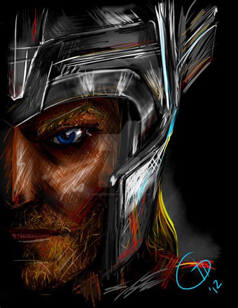 Thor Print By Chameleon29 On Deviantart