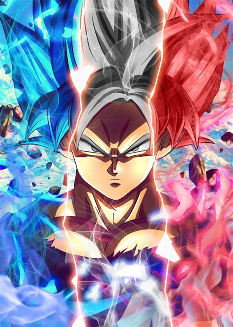 Goku 3 From Anime And Manga Poster Print Metal Posters Displate