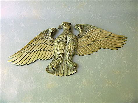 large brass eagle vintage wall hanging patriotic large