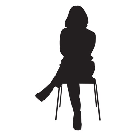 Woman Sitting On Chair Silhouette Png And Svg Design For T Shirts